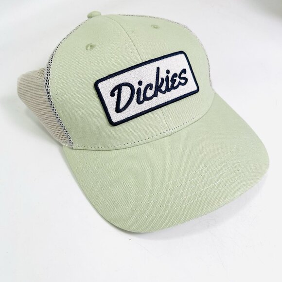 DICKIES Mens Trucker Hat Mesh Back Snapback Baseball Cap Logo Patch - Picture 1 of 4